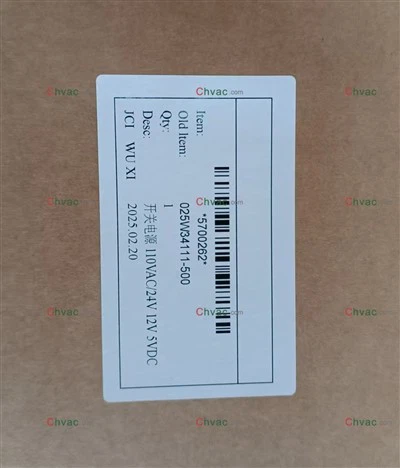 York Rezerves daļas 025 34111 000 Barošanas avots